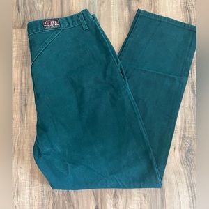 Vintage Dark Green Ozark Jeans